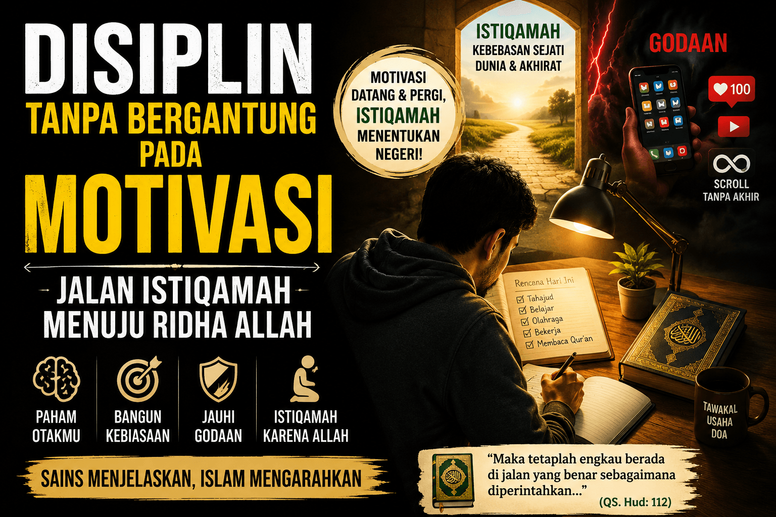 Disiplin Tanpa Bergantung pada Motivasi : Membangun Istiqamah