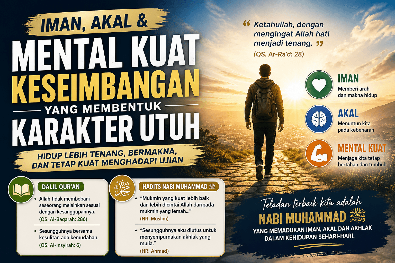 Ketika Hidup Terasa Berat: Menemukan Arah dari Iman, Akal, dan Mental Kuat