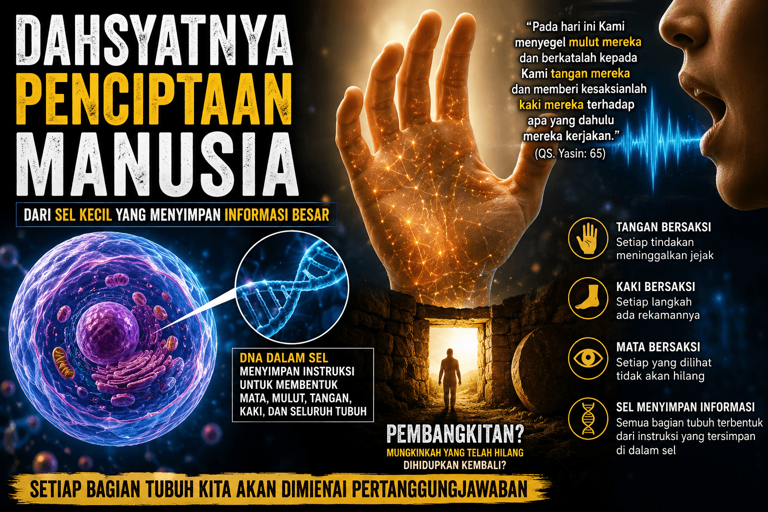 Dahsyatnya Penciptaan Manusia: Ketika Sel Menyimpan Jejak Kehidupan