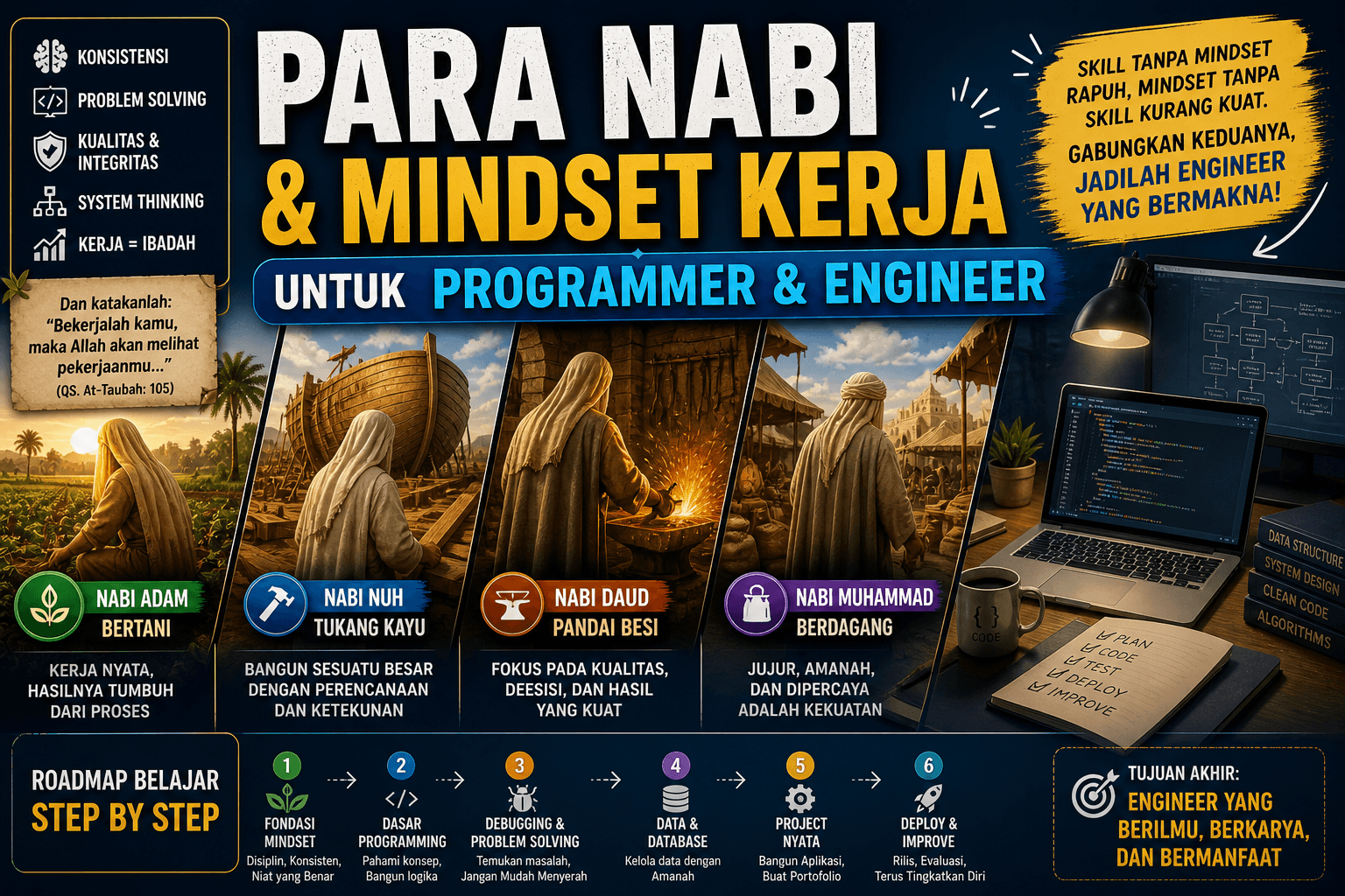 Para Nabi & Mindset Kerja untuk Programmer dan Engineer