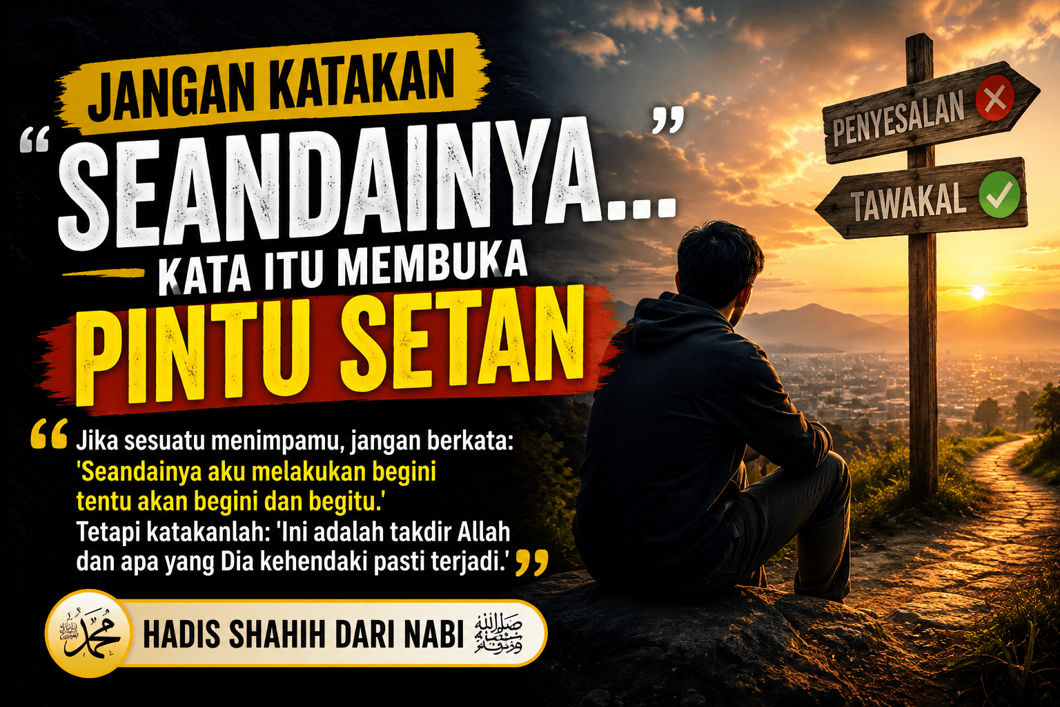 “Seandainya…”: Kalimat Kecil yang Bisa Membuka Pintu Penyesalan Tanpa Ujung