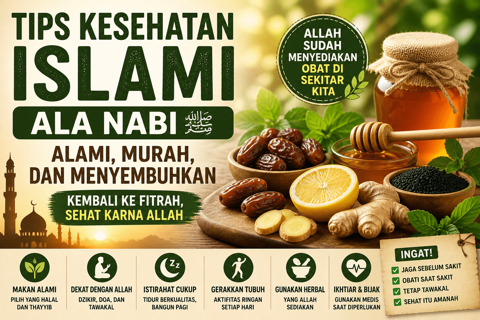 Pengobatan Ala Rasulullah: Kembali ke Alam, Bijak Saat Butuh Medis